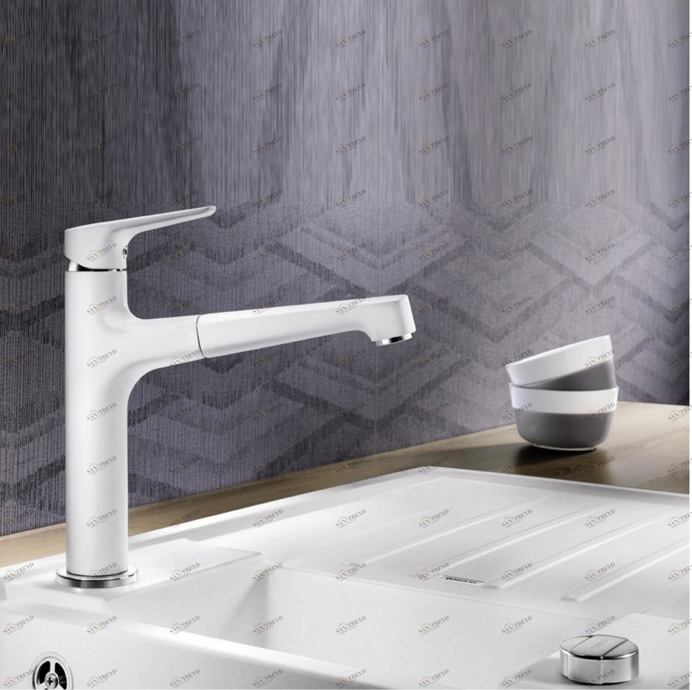 Смеситель для кухни Felisa с выдвижным изливом 520340 BLANCO