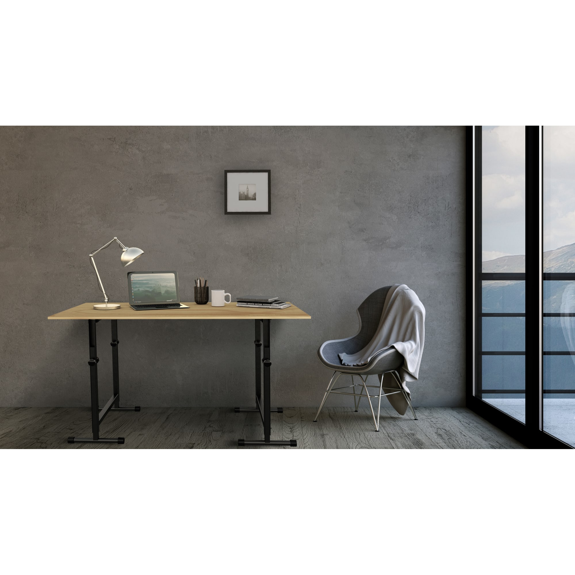 82041953 Подстолье регулируемое Novigo ПМ-П 70-100 см цвет чёрный Santreyd  - Вид №3