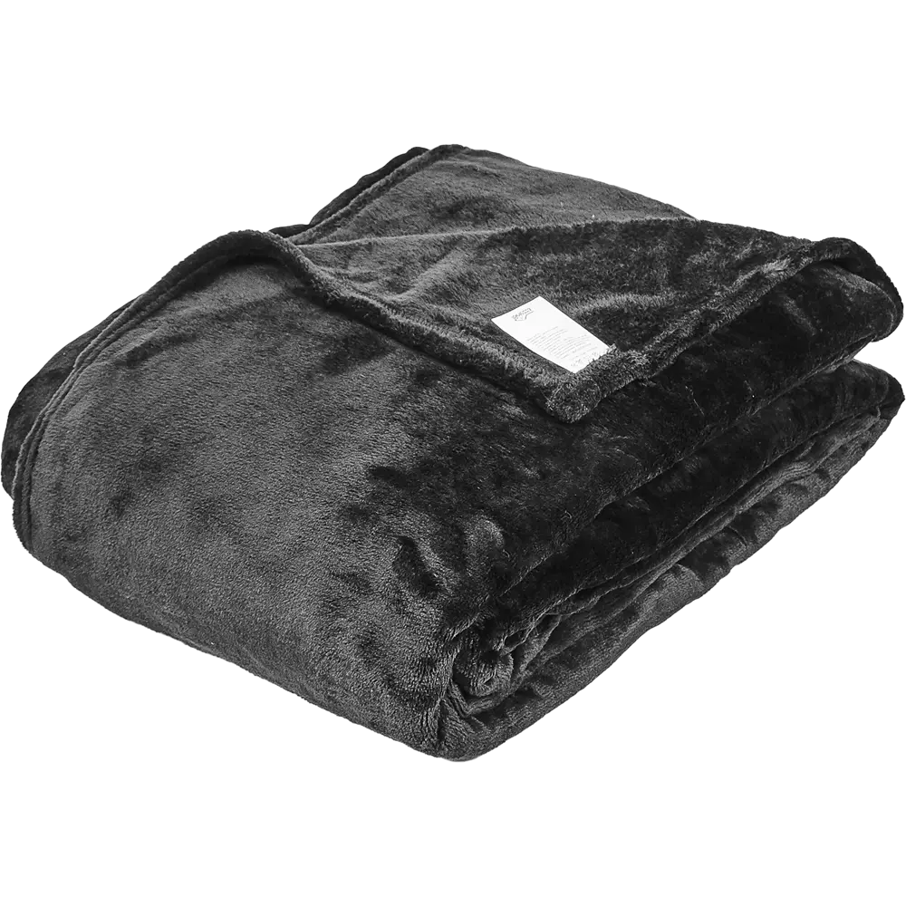 Плед «Бремар» 180х200 см микрофибра цвет чёрный BELEZZA STLM-2082783 - Вид №1