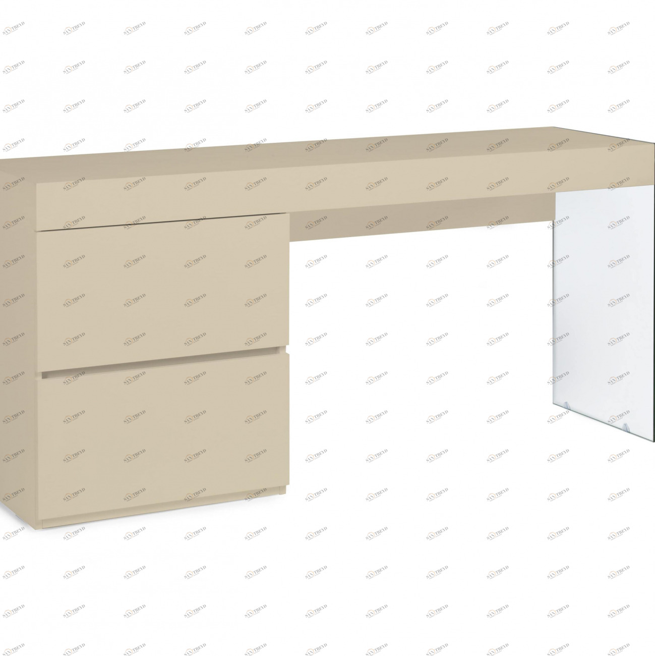 Письменный стол с ящиками кремовый Personalidad от Angel Cerda ANGEL CERDA  241798 Бежевый 