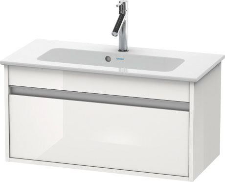 KT642307575 Ketho Тумбочка подвесная компакт Лен, декор Duravit - Вид №2