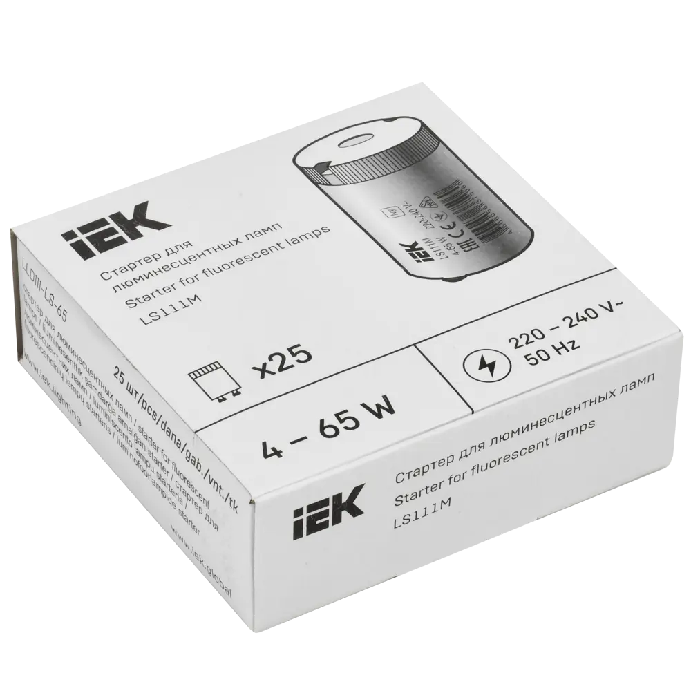 Стартер IEK LS111M 4-65 Вт 220-240 В пластик STLM-2010763 - Вид №4