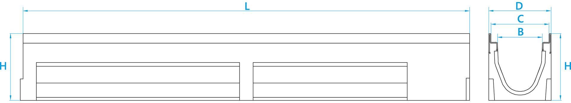 Pircher Полимербетонный канал с сеткой Base/optima sun-id-1361718 - Вид №3