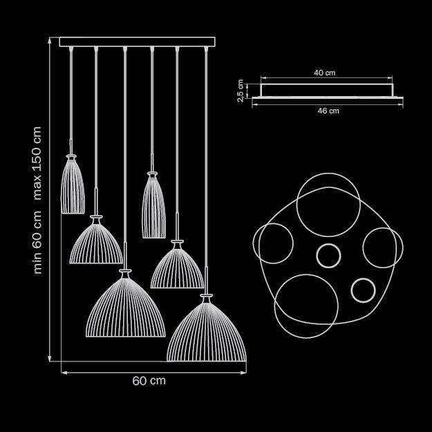Подвесная люстра Lightstar Simple Light 810 810160 LIGHTSTAR ДИЗАЙНЕРСКИЕ, SIMPLE LIGHT 058144 Белый  - Вид №1