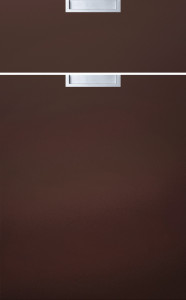 Фасады для кухни Модерн Фрезеровка «Модерн Гроссето» Шоколад глянец №419