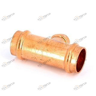 Тройник пресс 28x18x28 медный IBP P513002818028