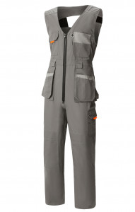 65653 Полукомбинезон "Профессионал" темно-серый  Летняя спецодежда  размер 64-66/170-176