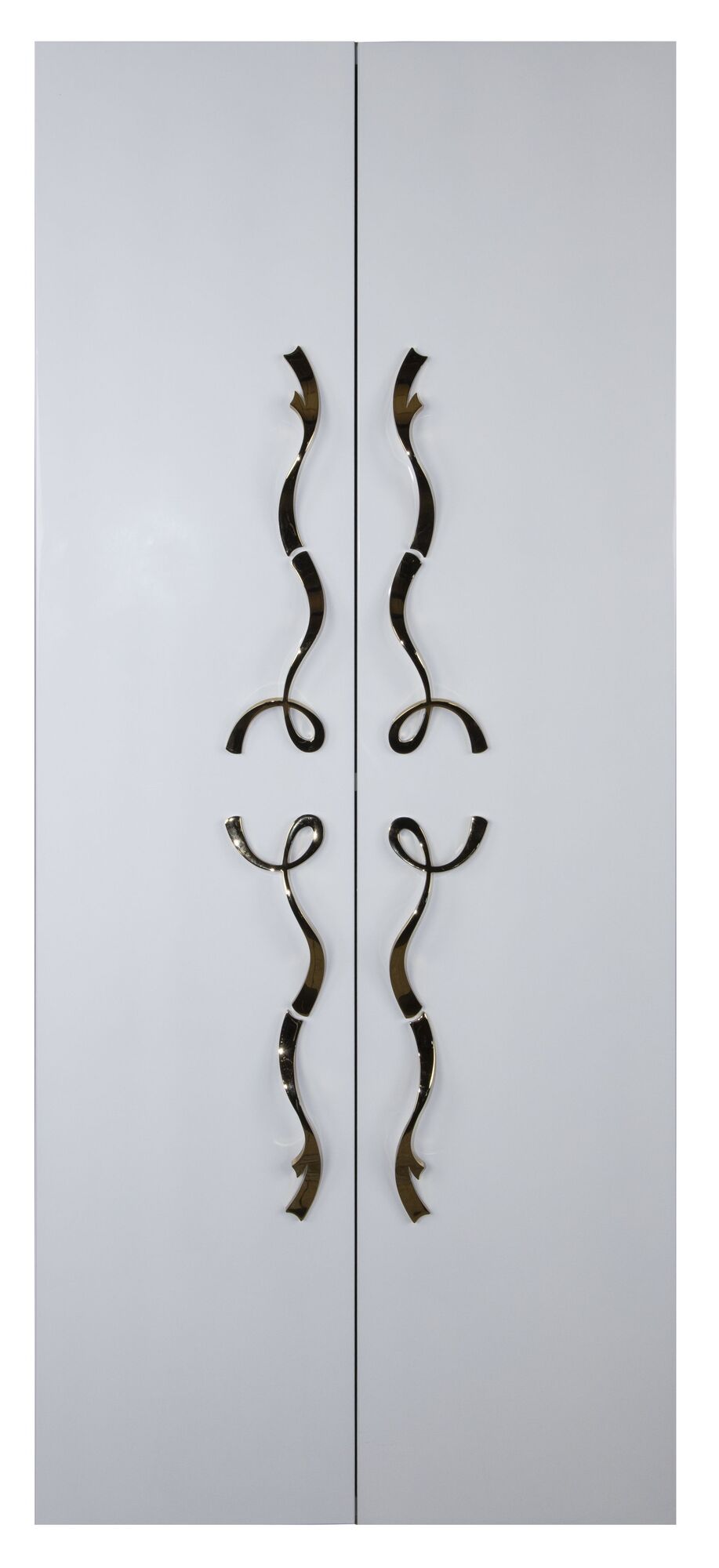 Колонка LAURA 2 двери Белый глянец Золото Tessoro TSLA2SWG - Вид №1