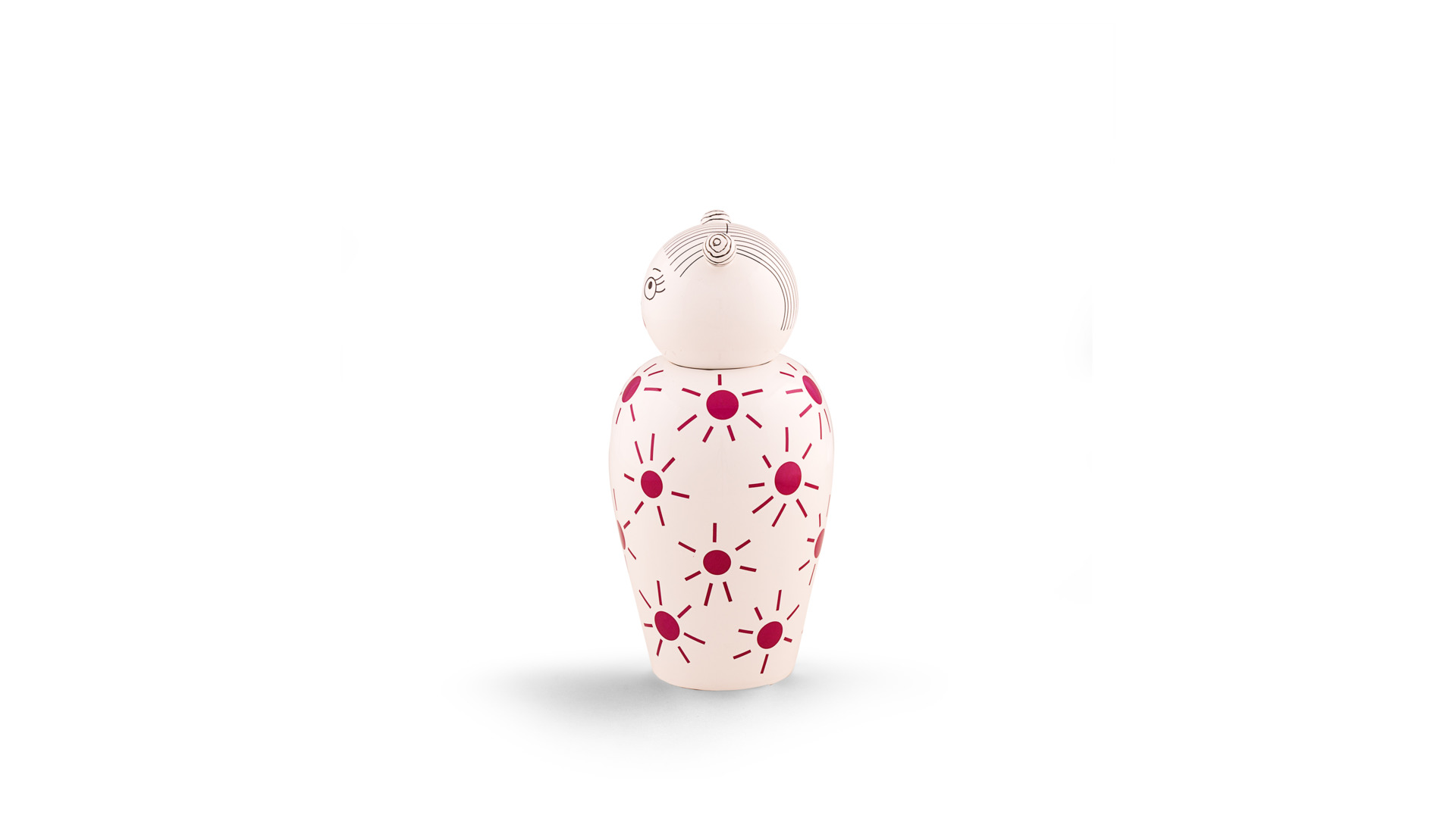 10647358 Seletti Ваза с крышкой Seletti "Кимоно.Лула" 25,5см Фарфор  - Вид №3