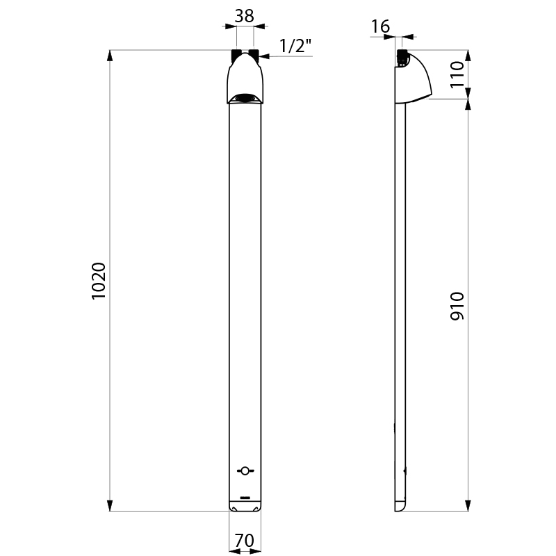 714906DP Душевая панель SPORTING MIX 2 SECURITHERM DELABIE  - Вид №1