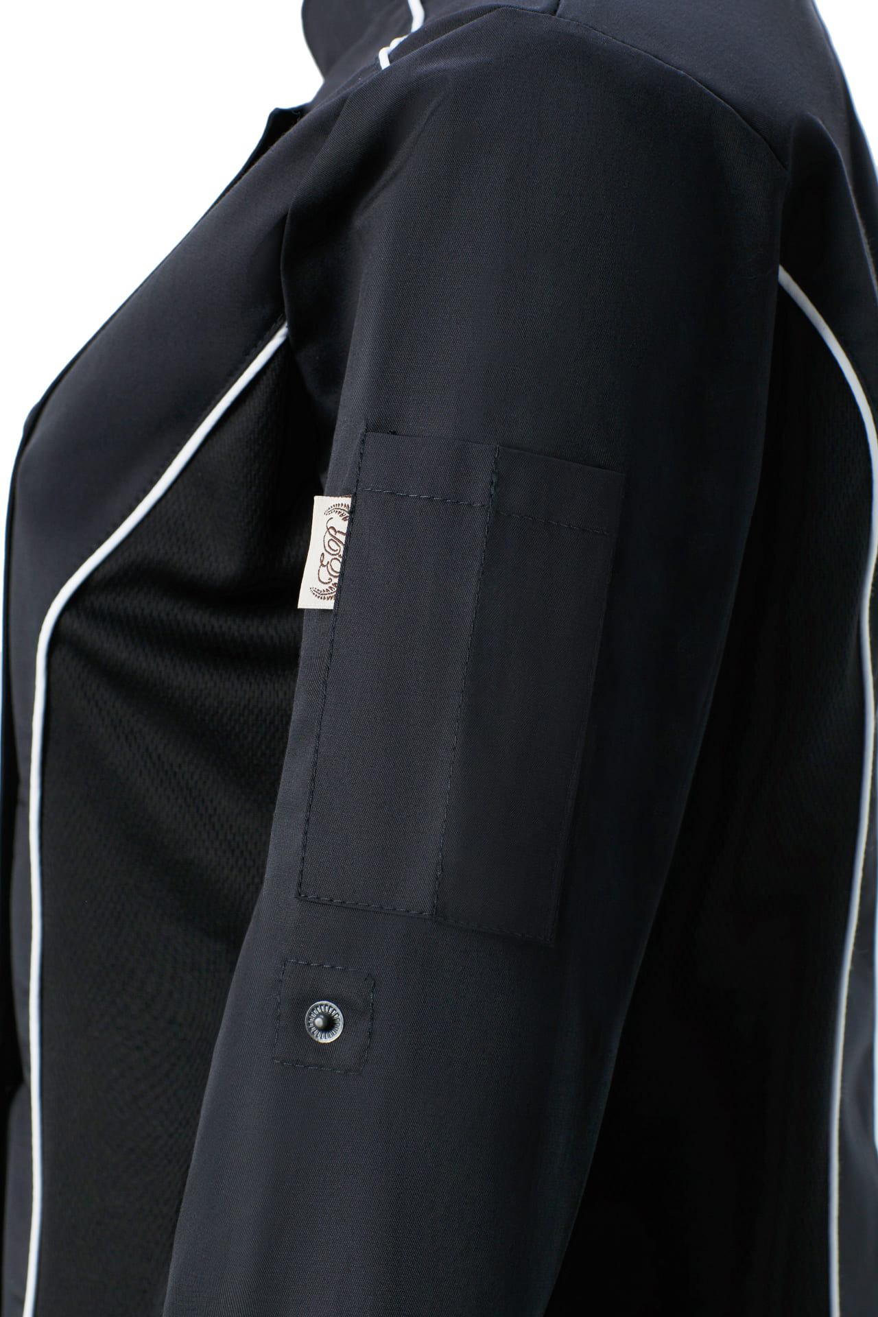 67685 Китель поварской женский цвет black (черный) RICON  Одежда для поваров  размер 52 (XXL)  - Вид №4