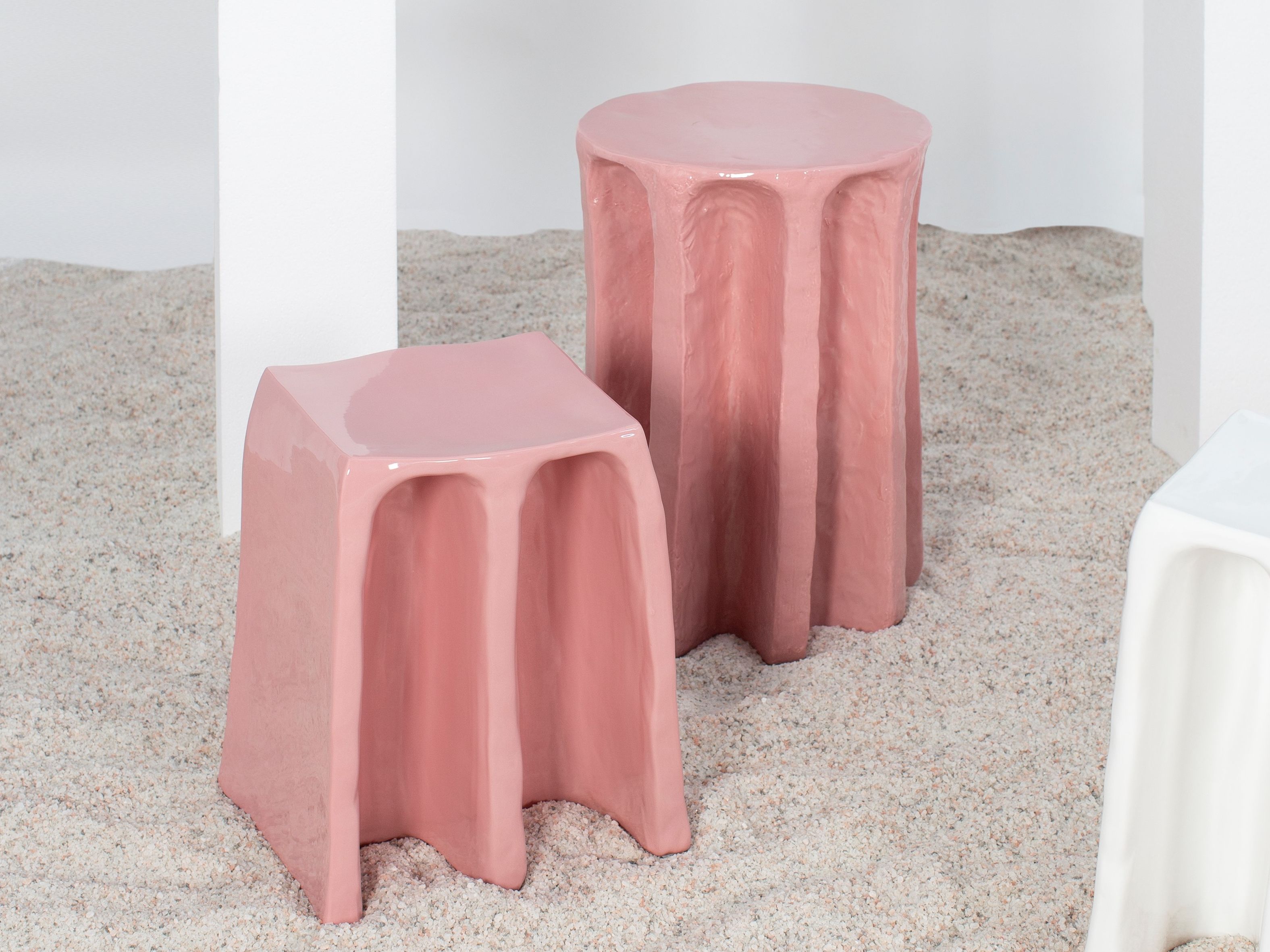 Круглый керамический журнальный столик pulpo Chouchou ARCH-00005283