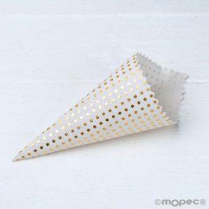 A56.11 Белые рожки, 12 Единиц Dekoraniaevents Bodas Золотой