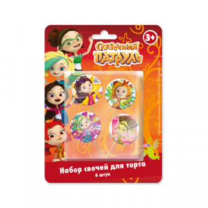 1179854 P Набор свечей на шпажках 40 г 4 шт. Сказочный Патруль Патибум