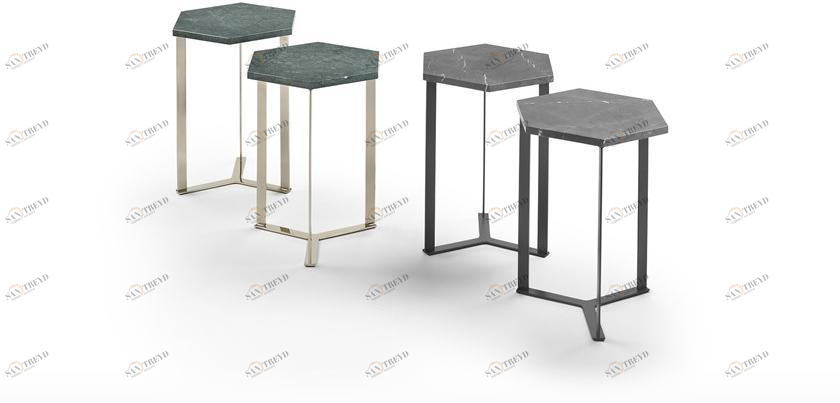 Marelli Шестиугольный мраморный журнальный столик sun-id-1466376