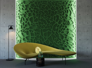 Трехмерная декоративная гипсовая панель