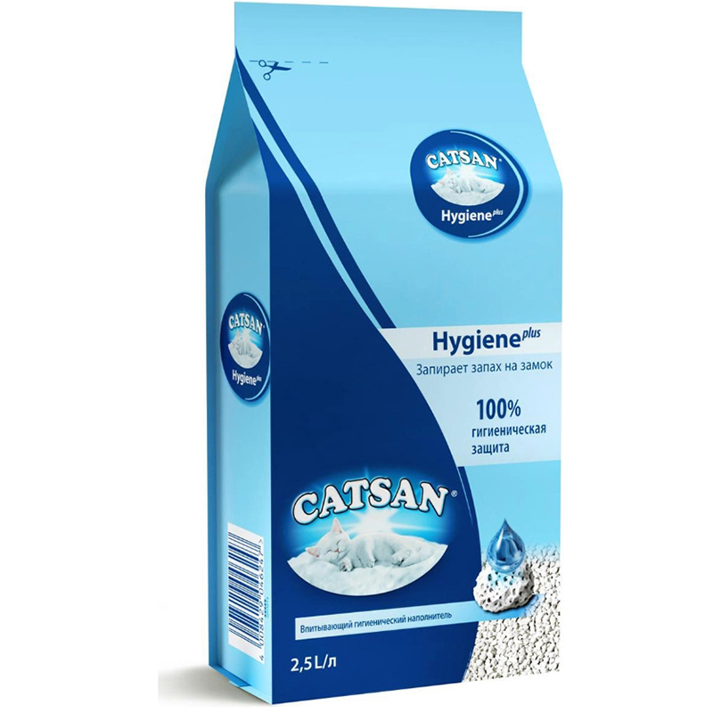 Т0041435*3 Наполнитель для кошачьего туалета гигиенический 2,5л (упаковка - 3 шт) CATSAN 