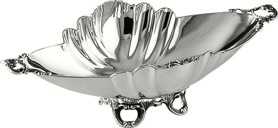 10638860 Schiavon Чаша овальная Schiavon "Барокко" 33x16см (серебро 925пр) Серебро 925 