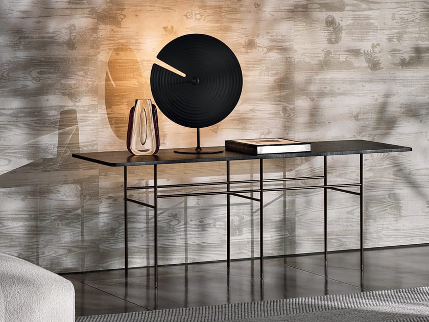 Прямоугольная консоль из лакированного дерева Minotti Lelong ARCH-00081346