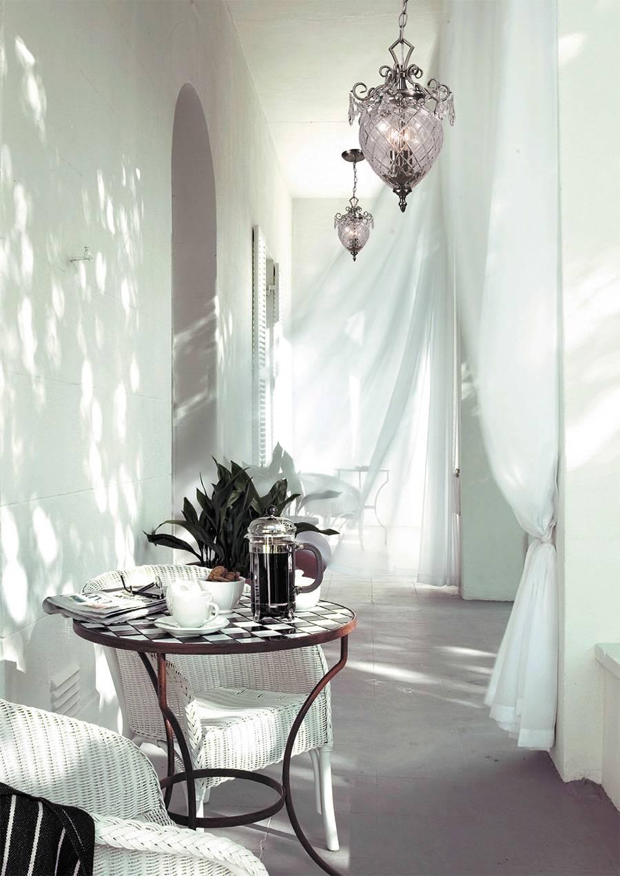 Подвесной светильник Divinare Reggia 1150/01 SP-2 DIVINARE ДИЗАЙНЕРСКИЕ, REGGIA 071183 Белый;серебро  - Вид №1