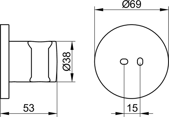51591010000 Настенный держатель душевой лейки KEUCO Edition 400 - Вид №2