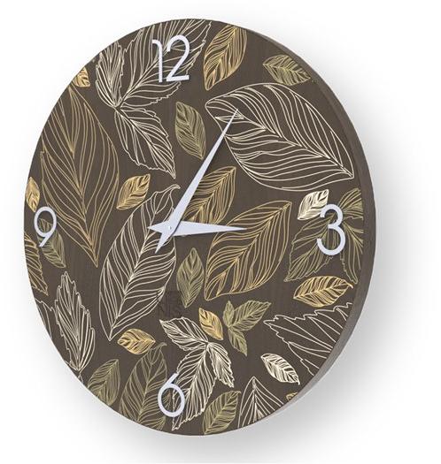 LIGNIS® Настенные часы из дерева с лепниной Dolcevita nature 10.056 / 10.134 - Вид №1