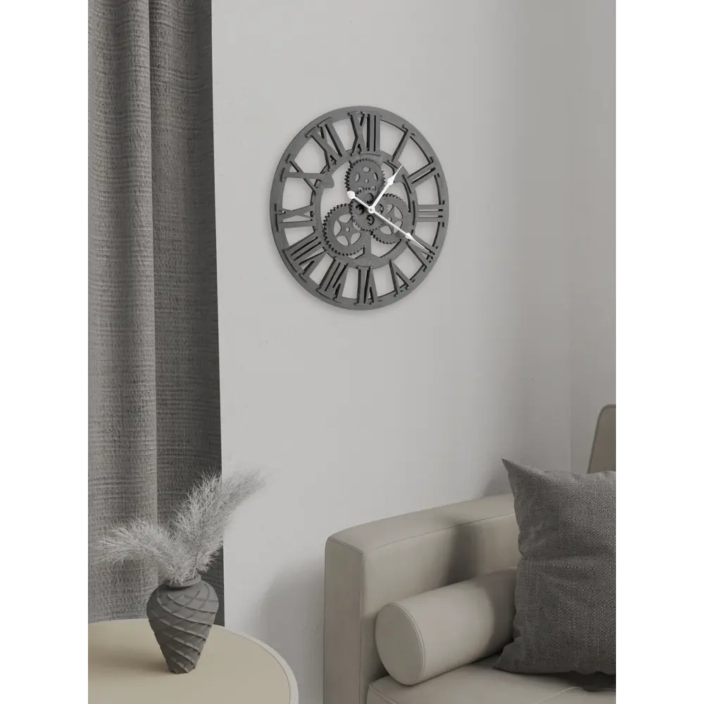 Часы настенные круглые 45 см чёрные 82674415 STLM-2094110 Atmosphera Retro - Вид №5