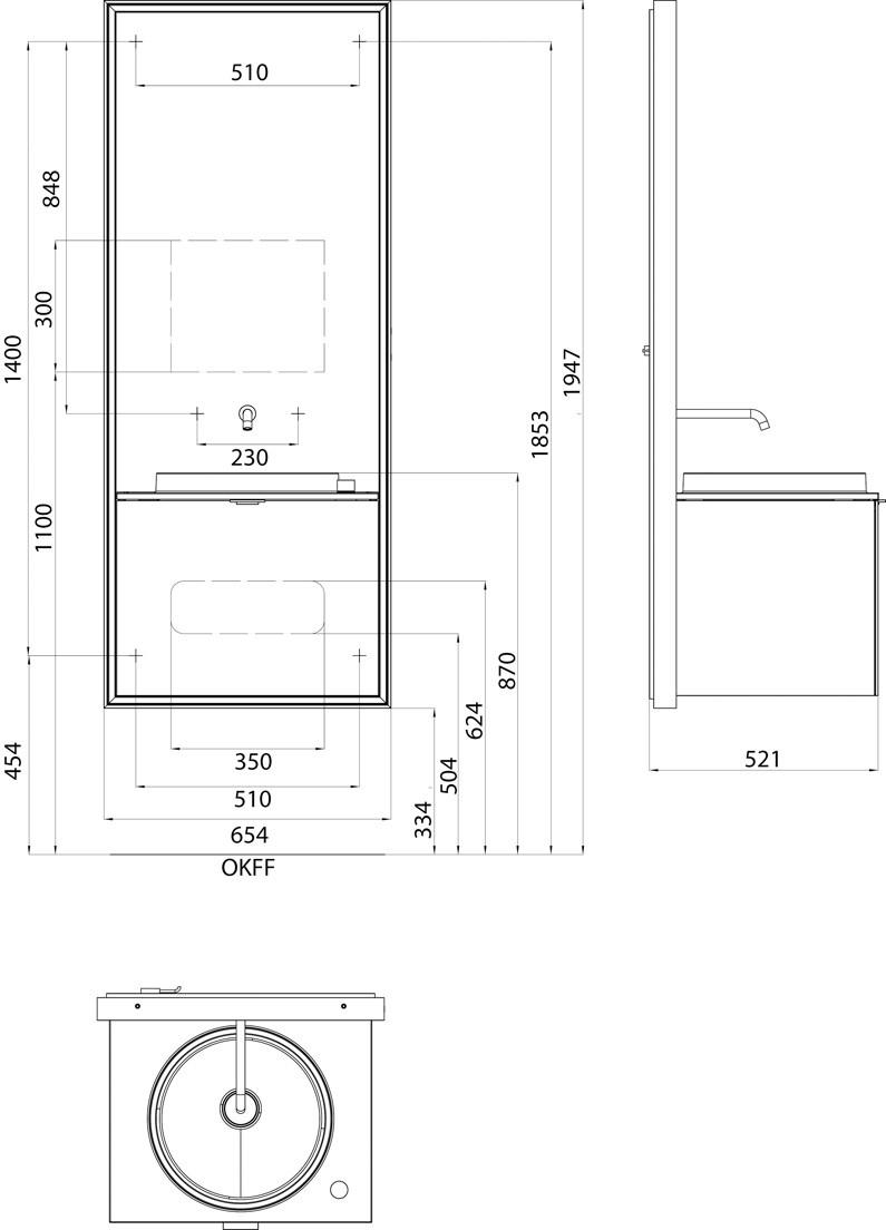 Emco Bad Тумба под умывальник с зеркалом Touch sun-id-1416551 - Вид №12