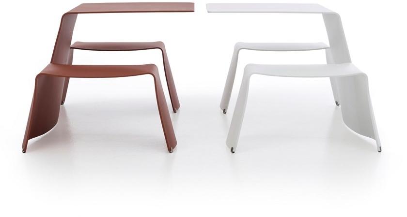 Extremis Алюминиевый стол для пикника со встроенными скамейками sun-id-1433021 - Вид №5