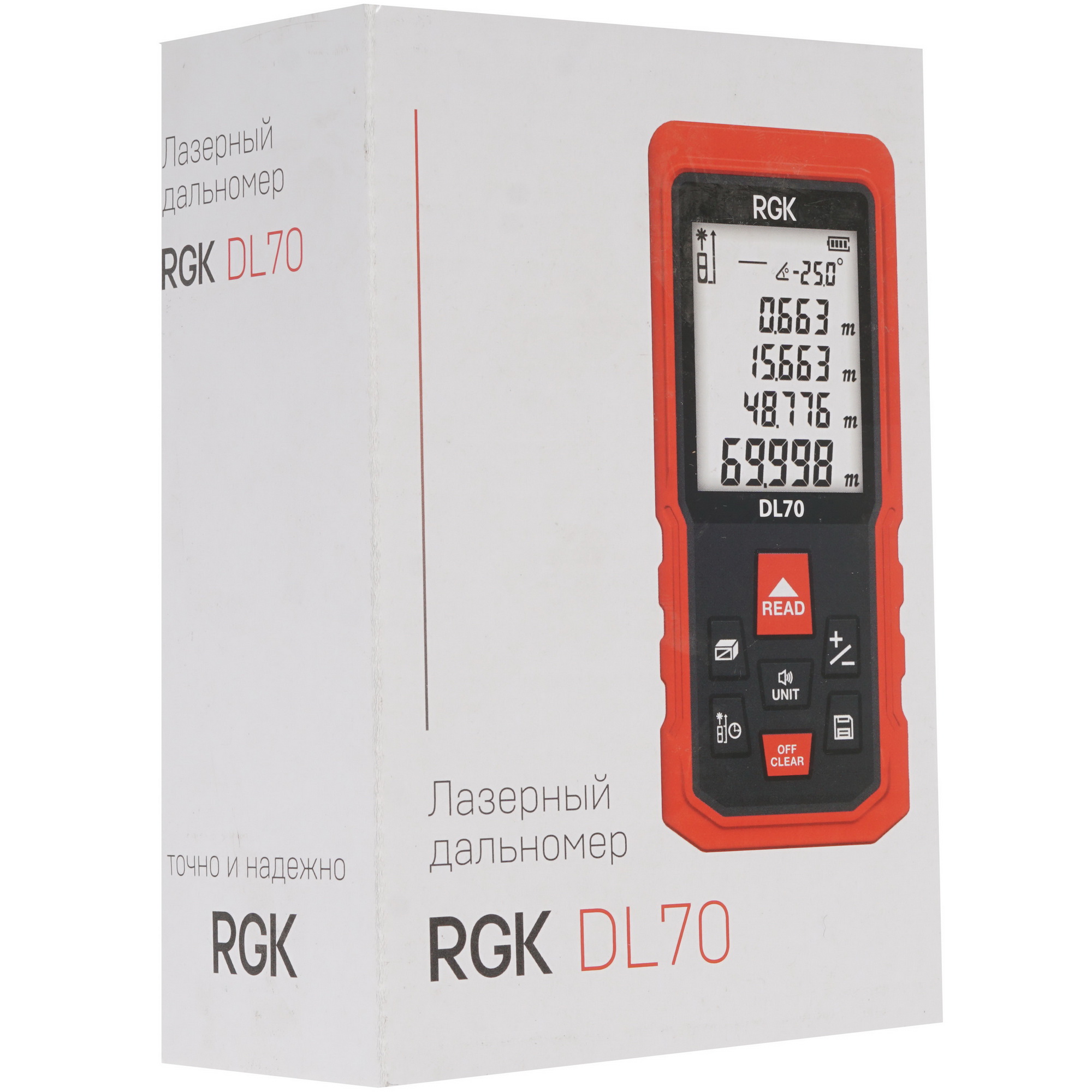 Лазерный дальномер RGK DL70 1262648 STDN-0078615 - Вид №4