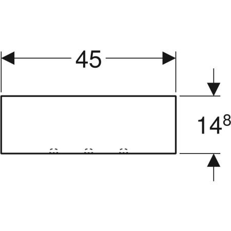 500.617.JL.2 Настенная полка Geberit Acanto Geberit  - Вид №3