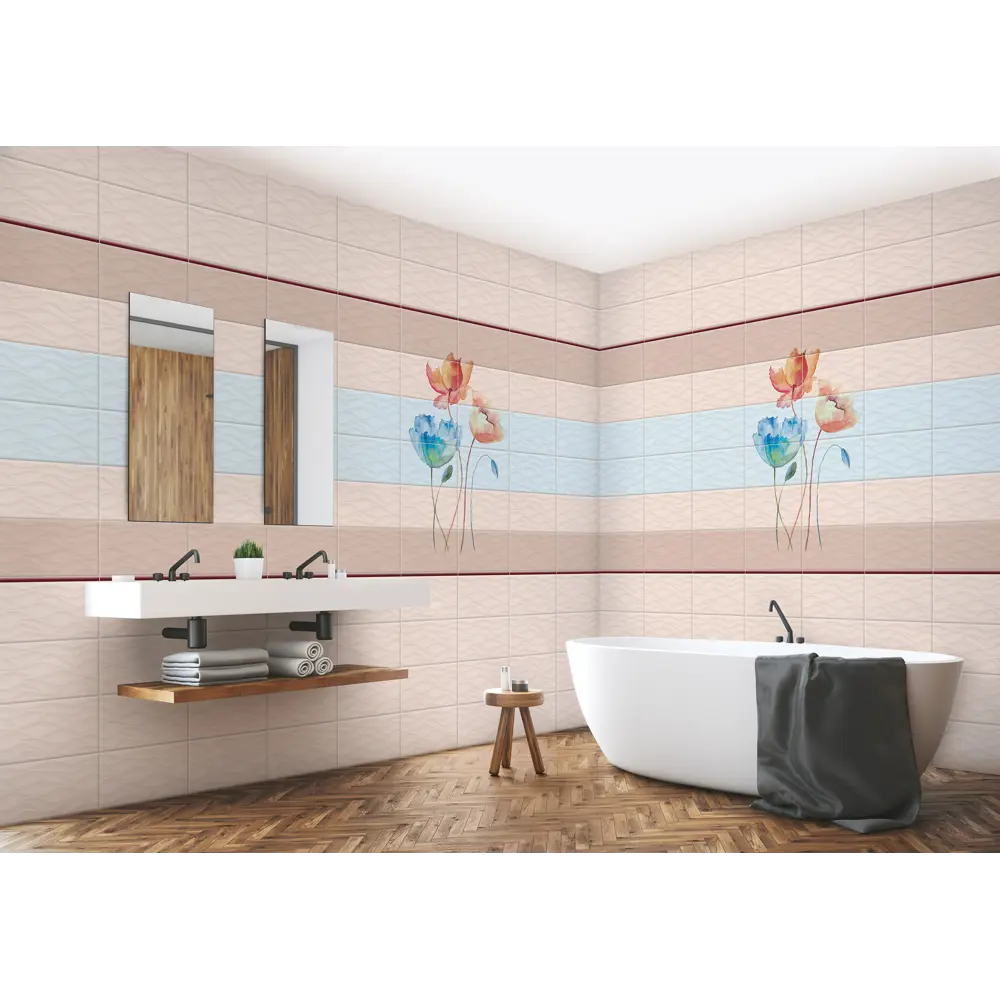 Панель ПВХ Акварель Фон 8 мм 2700х375 мм 1.01 м² 82257318 STLM-2174184 VENTA  - Вид №4