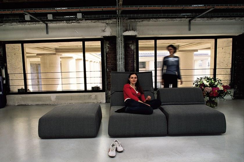 Moroso Квадратный пуф со съемным чехлом из ткани Highlands sun-id-1418269 - Вид №3