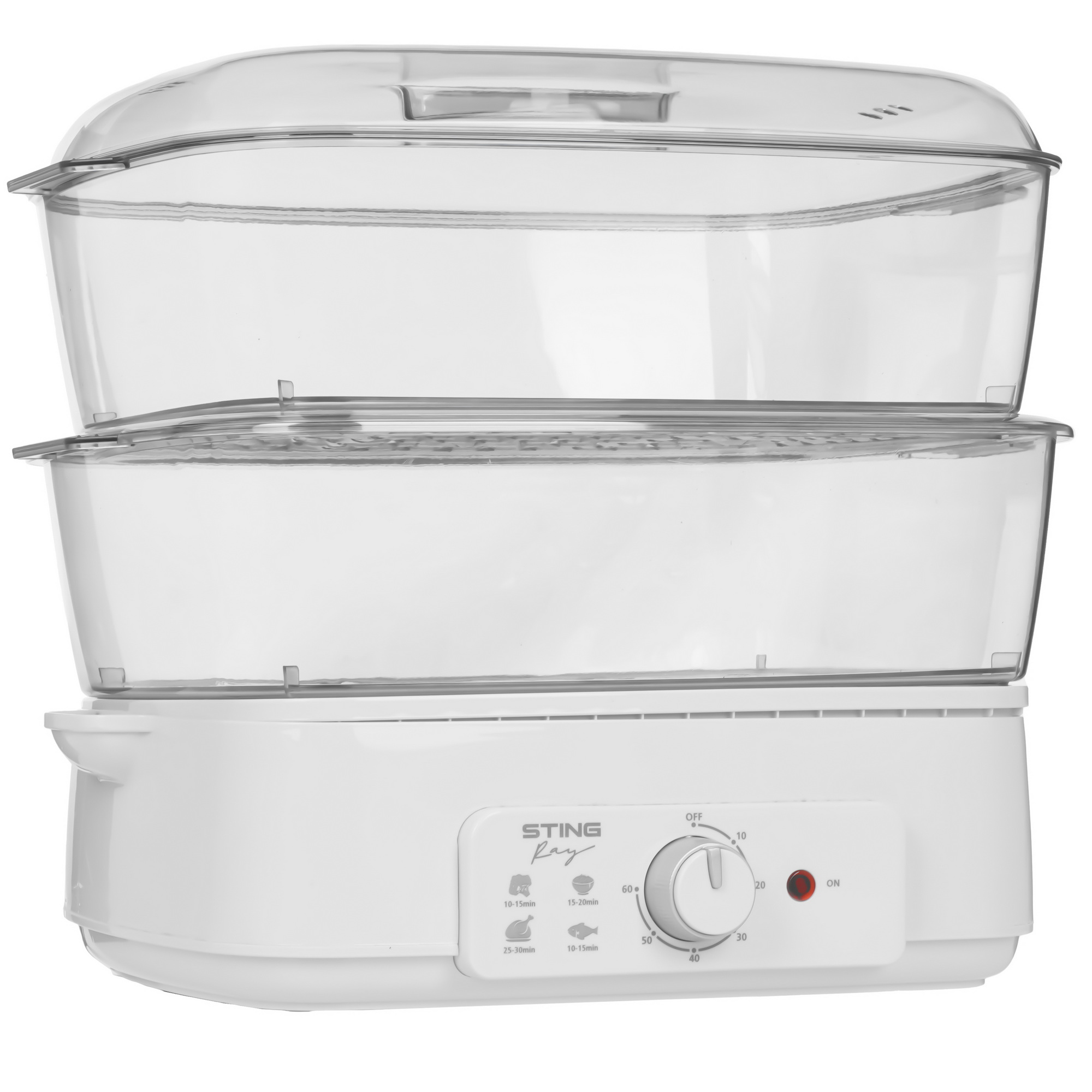 9216396 Пароварка STINGRAY ST-FS756A белый STDN-0004719