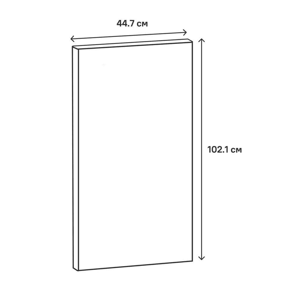 Фасад кухонный Сантьяго Delinia ID 44.7x102.1 см - элегантность в деталях 82676493 STLM-0033785 - Вид №14