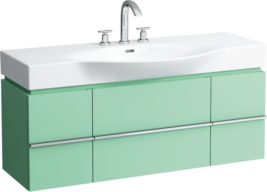 H4013020755191 Шкафчик под раковину, для раковин 811704, 812704, 2 выдвижных ящика с 2 дверцами, 2 стеклянные полки LAUFEN PRO - Вид №14