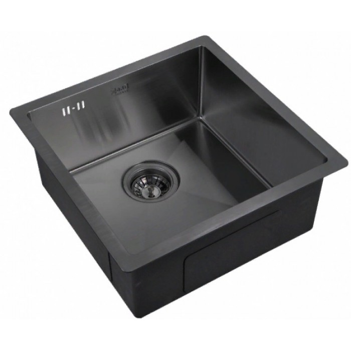 Zorg INOX-PVD 4444 GRAFIT Мойка кухонная прямоугольная Zorg  - Вид №1
