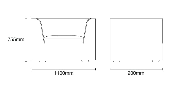 Тканевое кресло с подлокотниками Case Рене ARCH-00054454 - Вид №15