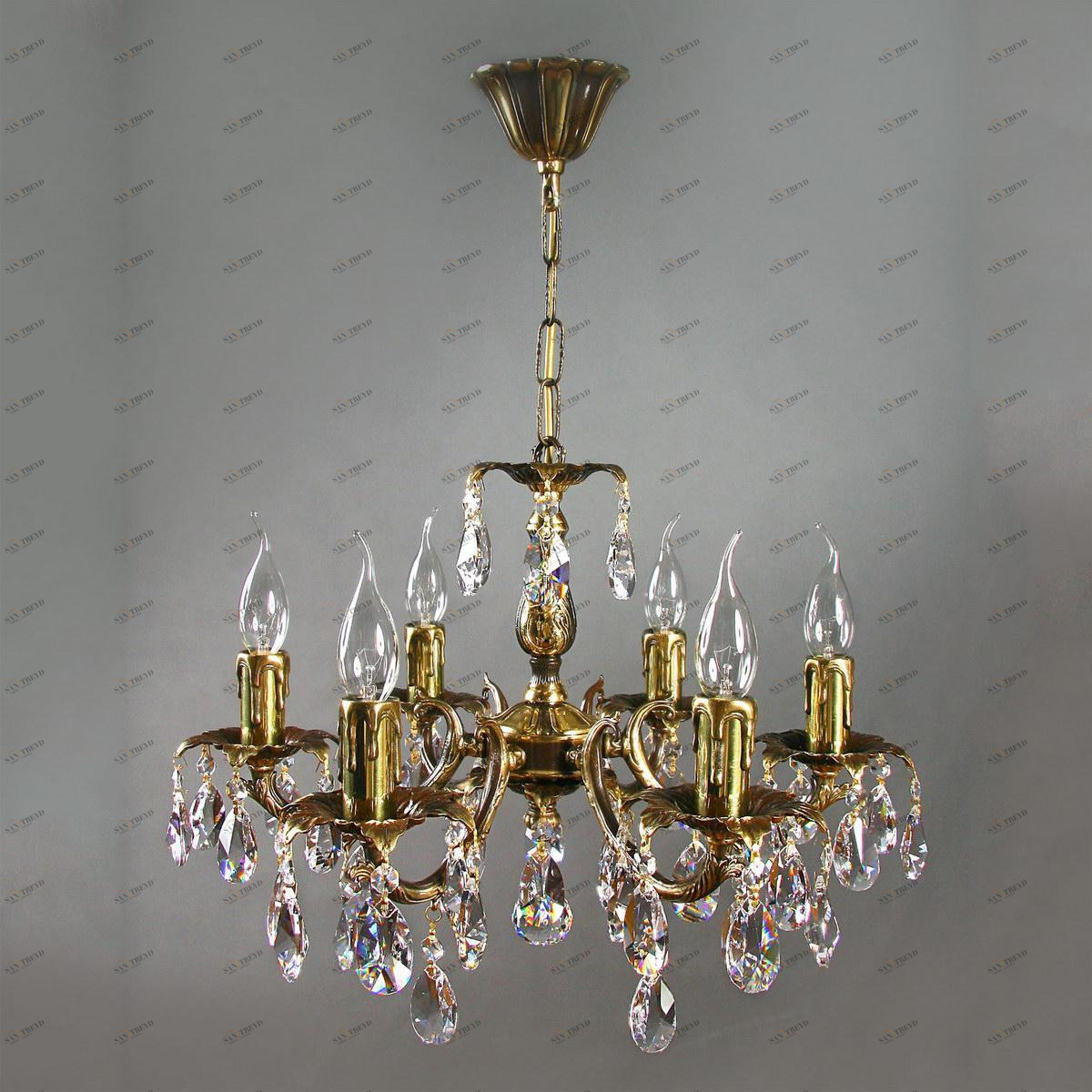 Подвесная люстра Ambiente Benisa 2226/6 PB Tear Drop AMBIENTE ДИЗАЙНЕРСКИЕ, BENISA 181518 Бронза 