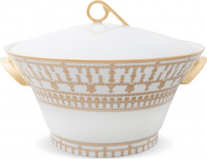 10586081 Haviland Супница 2л "Тиара" (белый, золотой декор) Фарфор