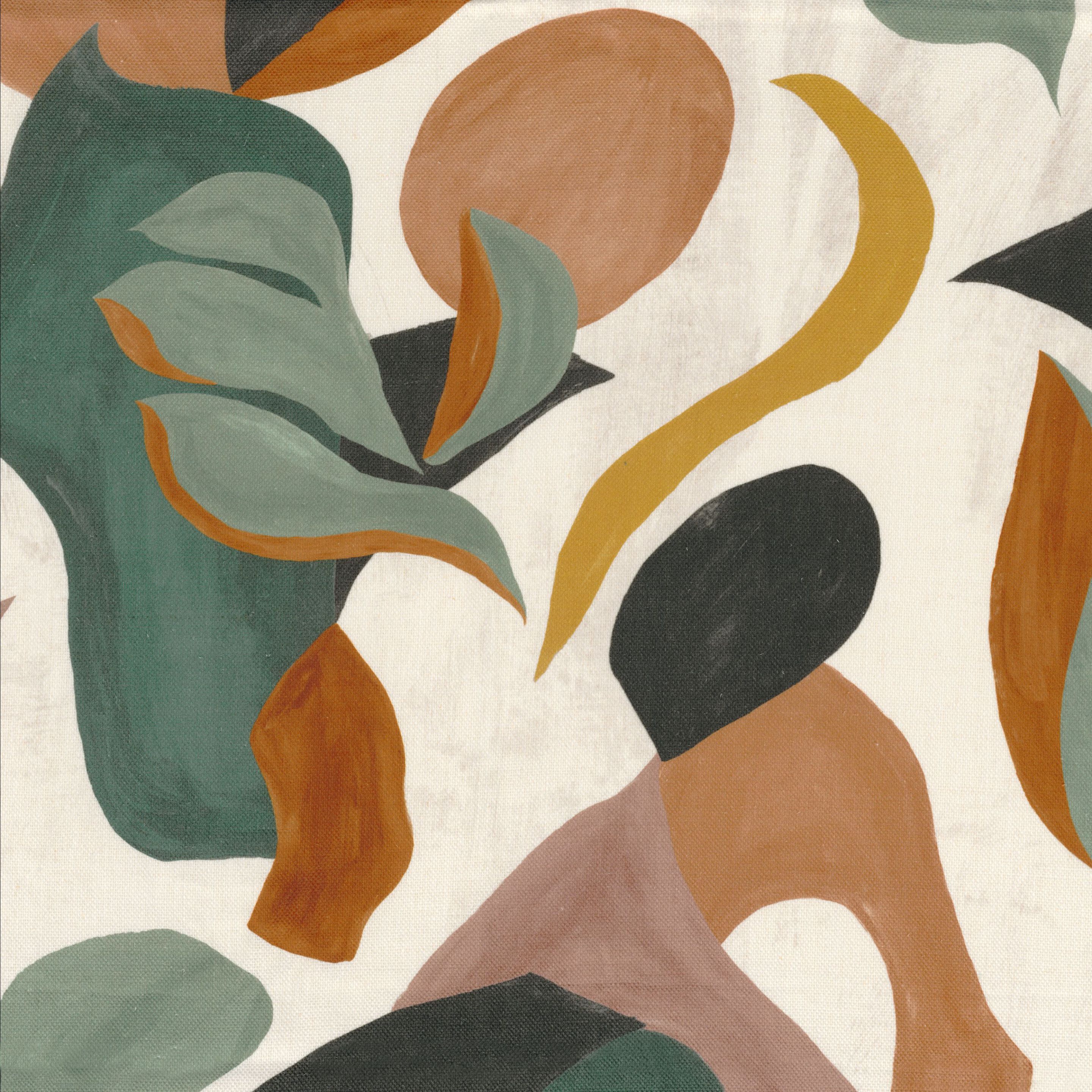 Льняная ткань с графическим рисунком Casamance Air de fête ARCH-00060643 - Вид №3