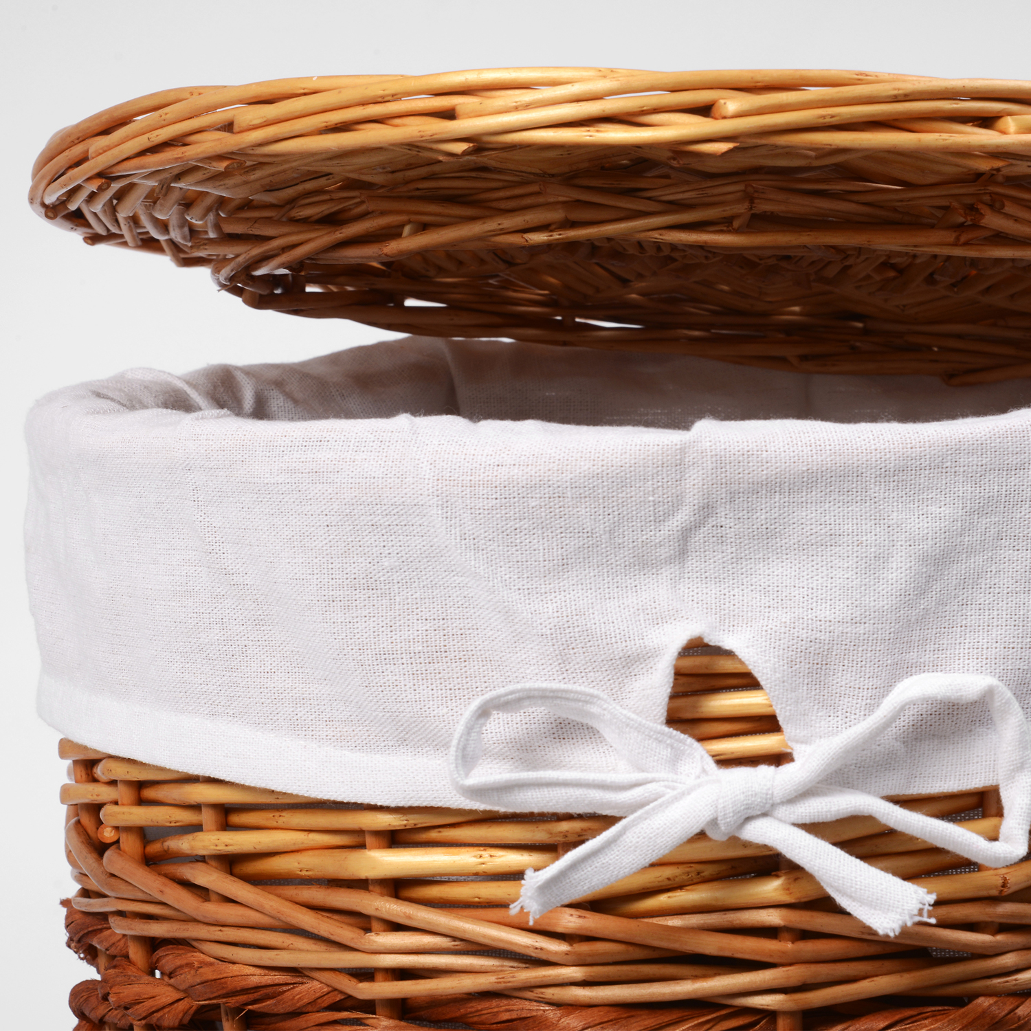 WB-410-L Main Плетеная корзина для белья с крышкой WasserKRAFT  - Вид №3