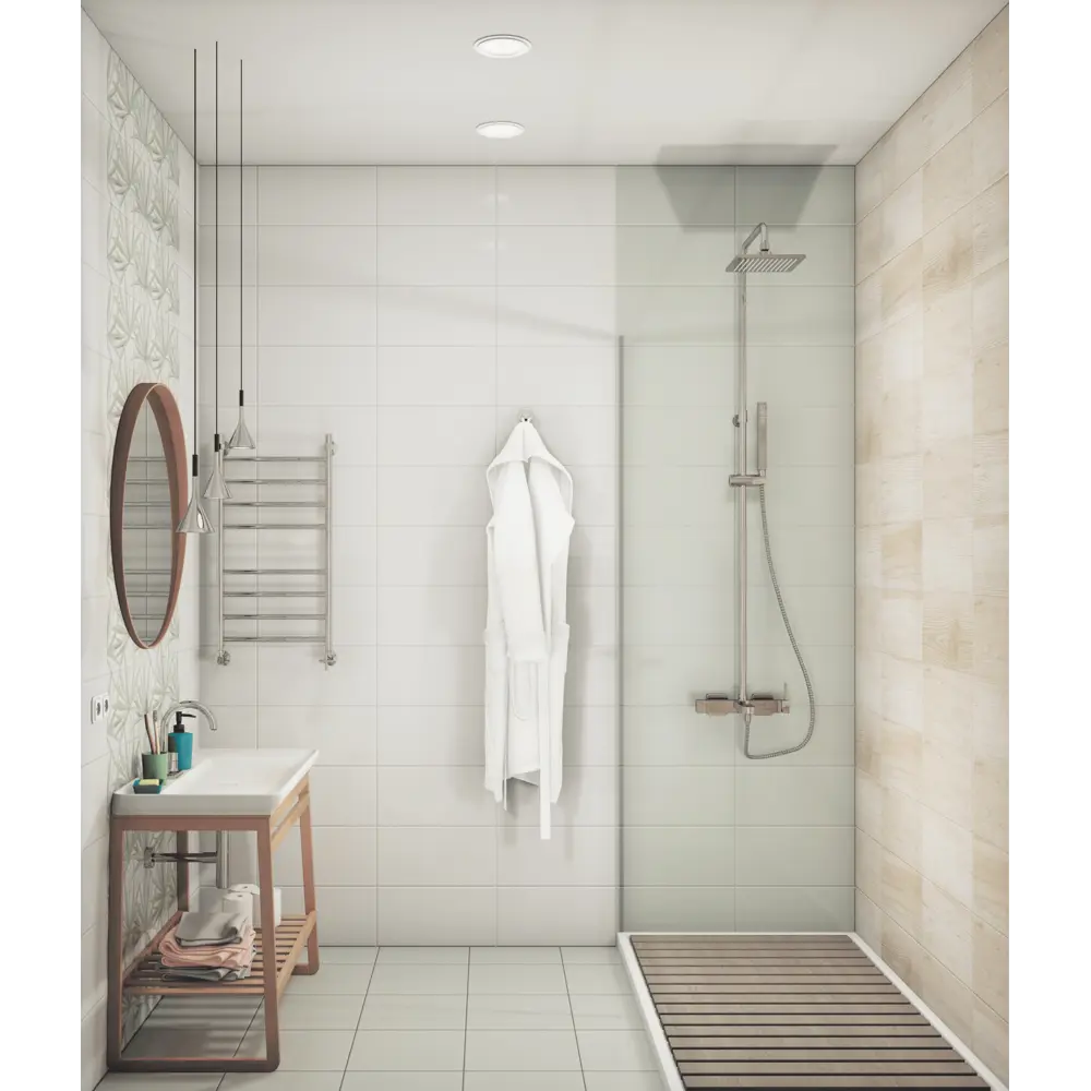 Декор LB Ceramics Моана Бамбук 19.8x39.8 см 1.58 м² цвет белый/зелёный STLM-2078532 - Вид №4