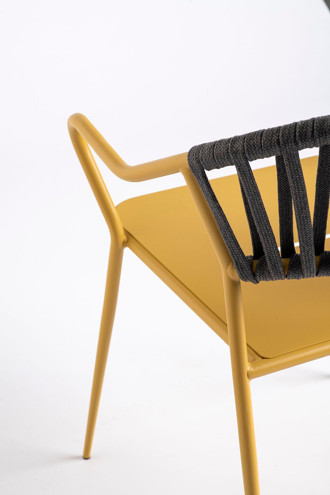 Металлический садовый стул с подлокотниками Garda Furniture LAGO ARCH-00138301 - Вид №5