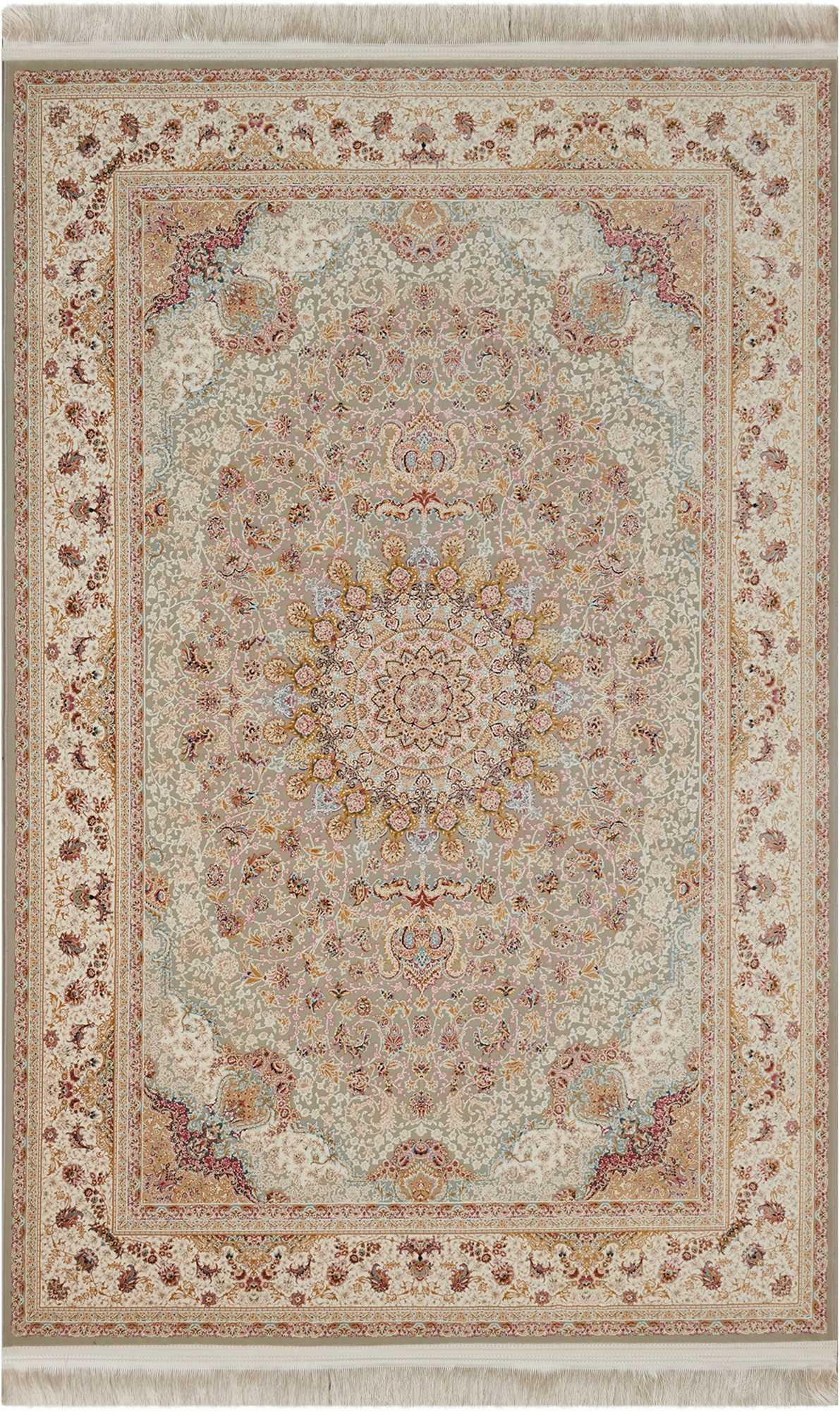 86370530 Ковер полиэстер JZ006 200х300 см цвет серебристый STLM-0068257 Santreyd 