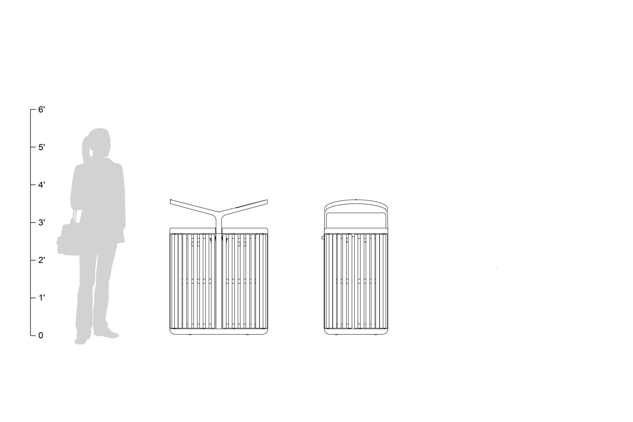FSRT182 Tonyo мусор и контейнер для вторичной переработки  Forms-surfaces  - Вид №18