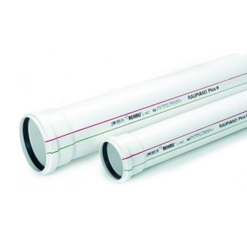 Труба канализационная PPR с раструбом REHAU d50/1500 мм 120144 - Вид №1