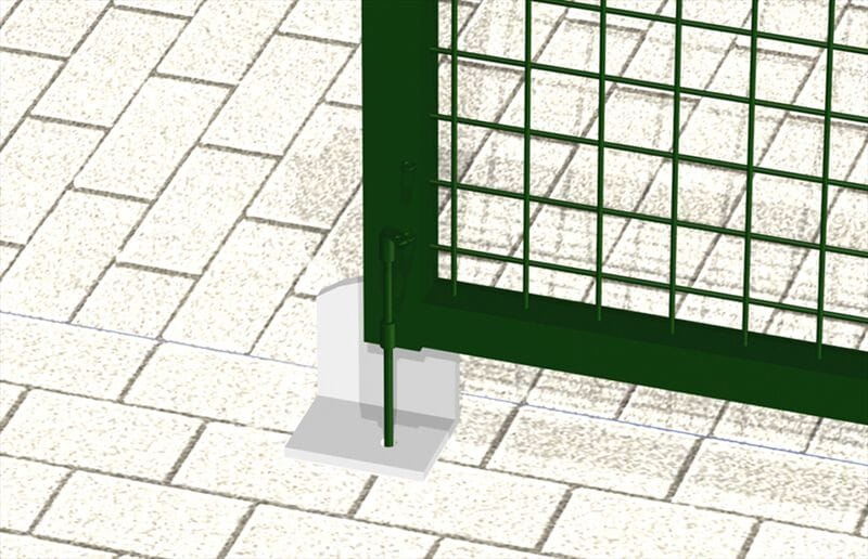 Ворота с замком Ferro Bulloni пешеходные ворота ARCH-00109006 - Вид №1