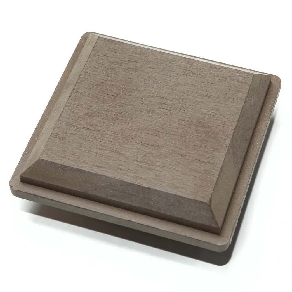Крышка столба ДПК СМ Decking цвет Мербау 120x120 мм CM Прямой STLM-2046655