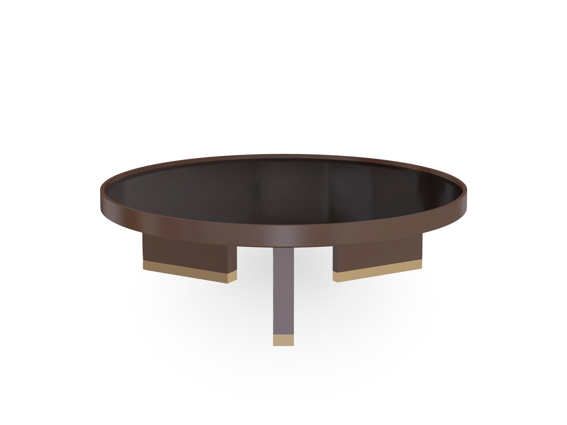 Низкий журнальный столик из дерева и стекла GUERRA VANNI Iconic ARCH-00052267 - Вид №1